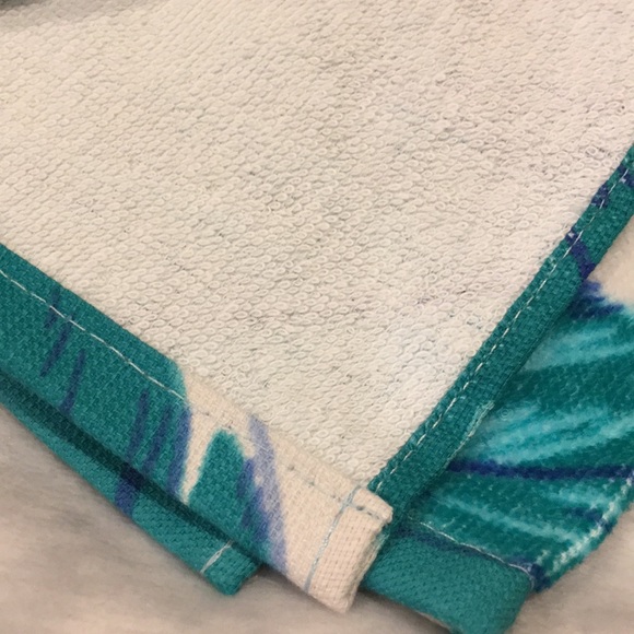 Live Life in Flip Flops Beach Pool Summer Kitchen Towels Set of 2 NWT Cotton - Picture 11 of 15